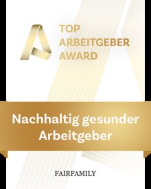 Logo Top Arbeitgeber Award von Fair Family